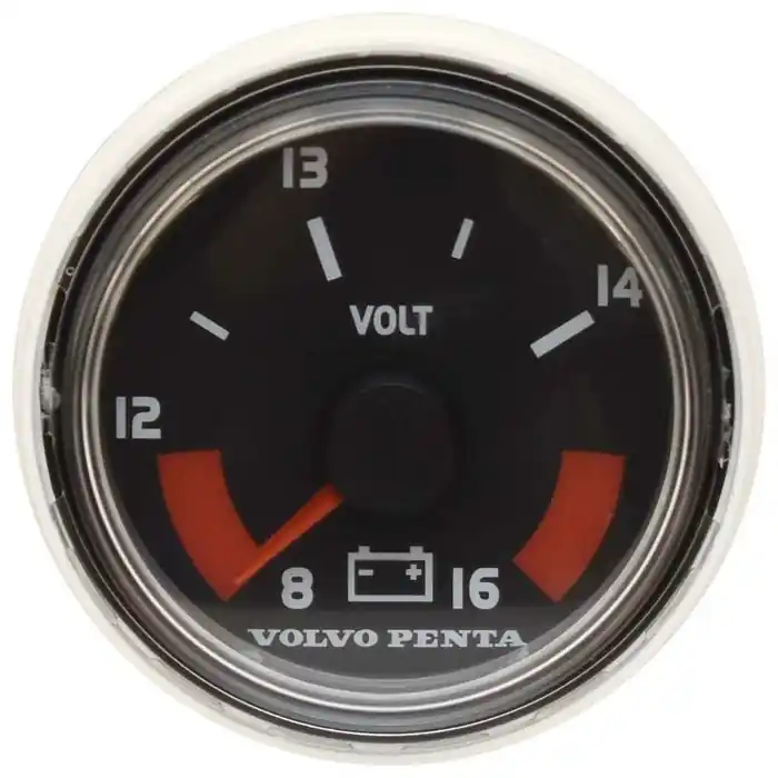 Direct From Manufacturer Volvo Boat Volt Meter Gauge 881649 | 2 Inch Black