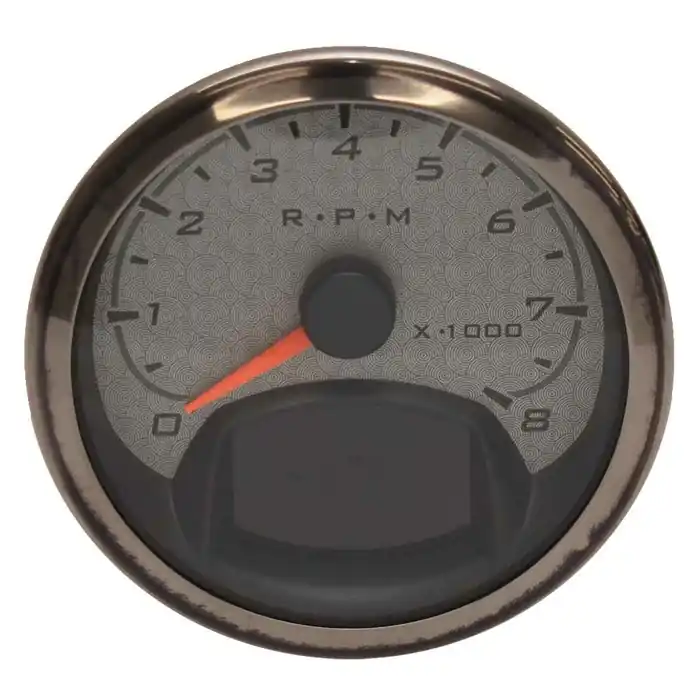 Faria Beede Boat Tachometer Gauge 947932 | Pewter Gray 3 1/4 Inch Warranty Included