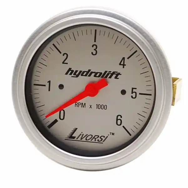 Best Price Livorsi Boat Tachometer Gauge GW6000PLPL | Hydrolift 3 3/8 Inch Silver