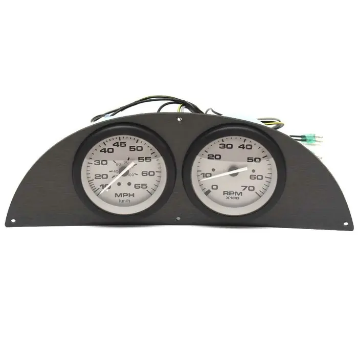 High Quality Lund Boat Gauge Panel F1852245870 | Teleflex Driftwood 12 7/8 Inch Gray