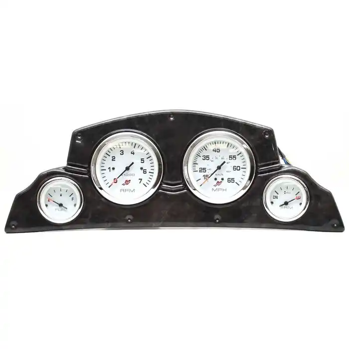 Certified Lund Boat Gauge Dash Panel 2243866 | Gray Woodgrain W / Mercury Gauges