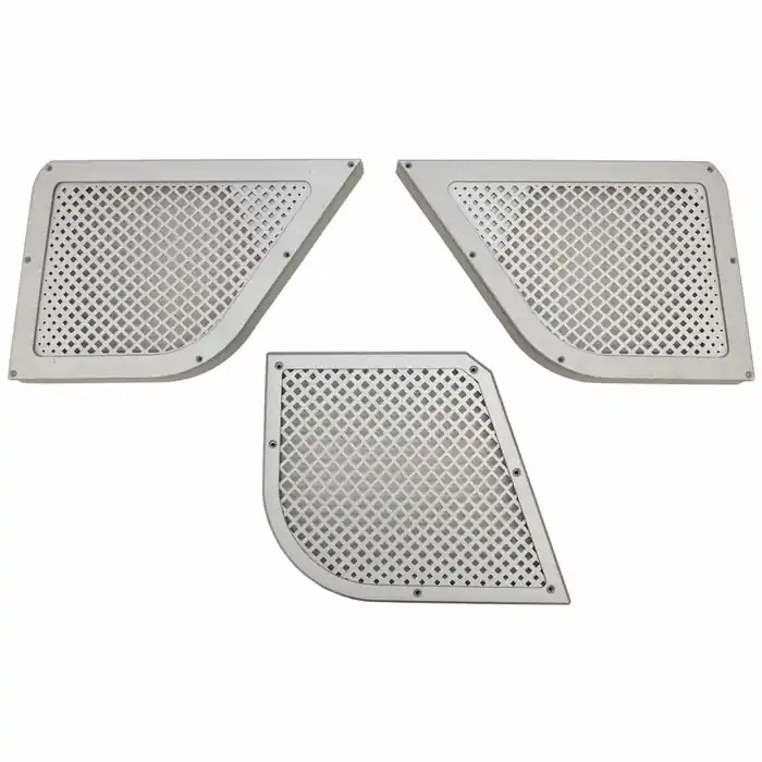 Aviara Boat Speaker Grilles | Brushed Aluminum (Set of 3) Original