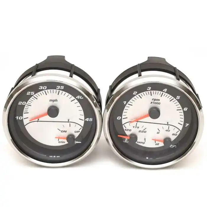 Faria Boat Multifunction Gauges | 4 1/4 Inch BRP/ Suzuki (Set of 2) Premium