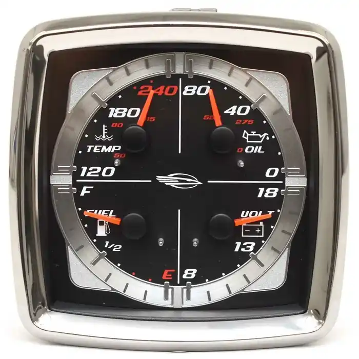 Viral Chaparral Boat Multifunction Gauge 780914SDFB | 3 1/4 Inch Teleflex