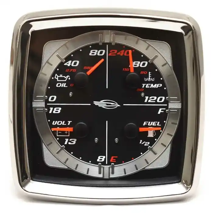 Fresh Stock Chaparral Boat Multifunction Gauge 780913SDFB | 4 1/4 Inch Teleflex