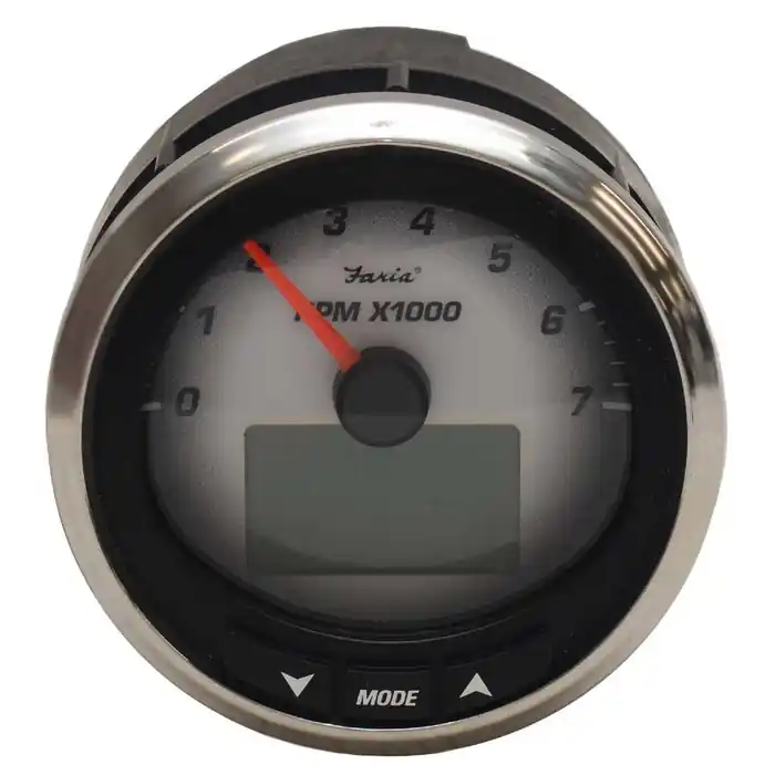 Faria Boat Tachometer Gauge MGT018 | MG3000 Series 3 3/8 Inch 7000 RPM Clearance