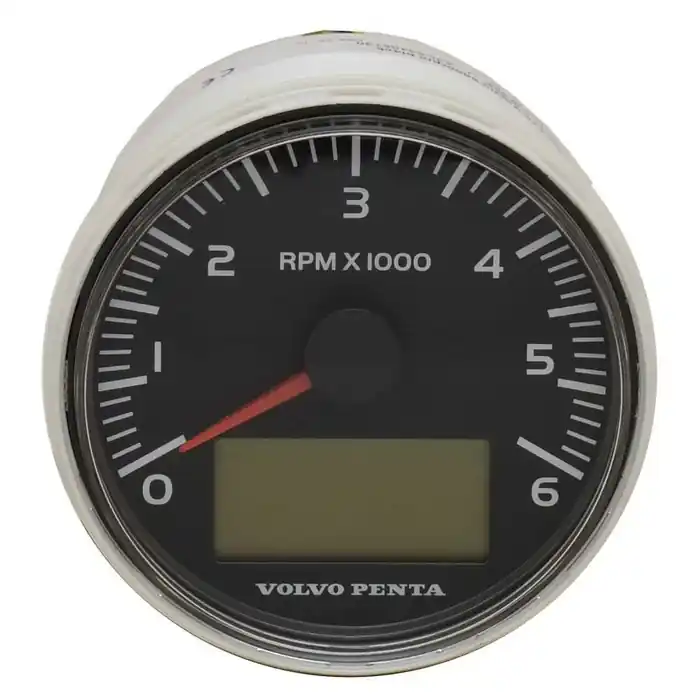 New Release Volvo Boat Tachometer Gauge 21509646 | EVC 3 1/4 Inch Black