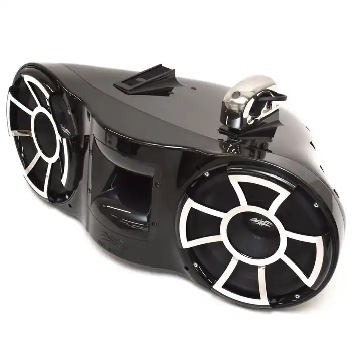 Wet Sounds Boat Dual Tower Speaker 81420022995 | REV 410 V2 Black Exclusive
