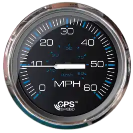 Stainless Steel Chesapeake Black 60 MPH GPS Speedometer | Faria 33761 Save Now