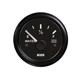 Trusted Brand Sea V Black Face & Black Plastic Bezel Water Level Gauge | KUS JMV00005