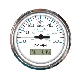 4 inch Chesapeake White Stainless Steel GPS Speedometer | Faria 33826 Buy Today