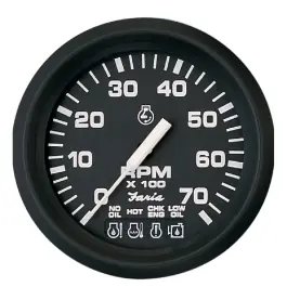 Euro 7000 RPM Outboard Tachometer with System Check | Faria 32850 Order Now