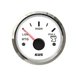 Sea V White Face Stainless Bezel Holding Tank Gauge | KUS JMV00004 Order Now