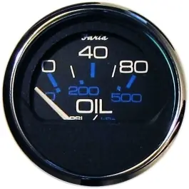 Chesapeake Black SS Oil Pressure Gauge | Faria 13702 Warranty Included