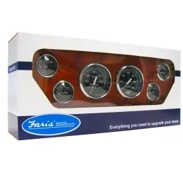 Save Now Chesapeake Black Stainless Steel Inboard 6 Gauge Set | Faria KTF064