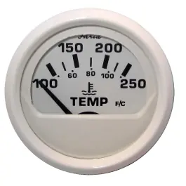 Direct From Factory Dress White Water Temperature Gauge | Faria 13110