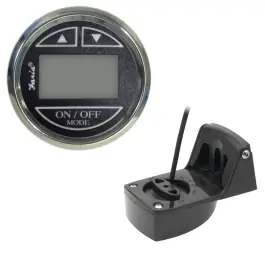 Chesapeake Black Depth Sounder with Transom Mounted Transducer | Faria 13750 Viral