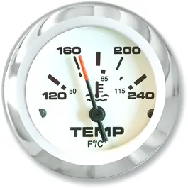 Lido Series Temperature Gauge - 120-240 degrees | Sierra 65509P Authentic