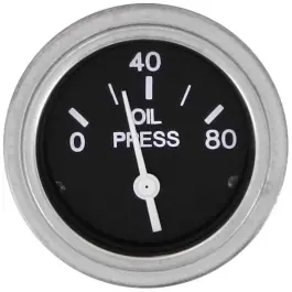 Heavy Duty Series Oil Pressure Gauge - 0-80 PSI | Sierra 80180P Exclusive