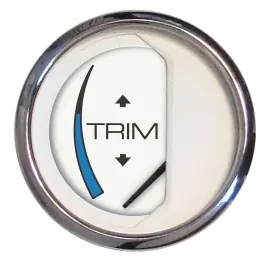 Chesapeake White Stainless Steel Trim Gauge | Faria 13808 Free Delivery