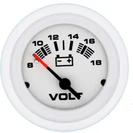 Free Shipping Arctic Series Voltmeter Gauge - 8-18 VDC | Sierra 68383P