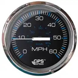 Stainless Steel Chesapeake Black 60 MPH GPS Speedometer | Faria 33749 Price Cut