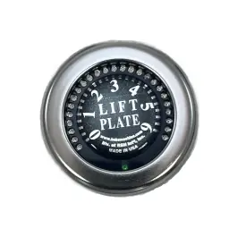 Price Cut Black with Stainless Steel Bezel LED Jack Plate Gauge Only | Bob's Machine 110-300001