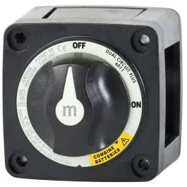 M-Series Mini Dual Circuit Plus Battery Switch - Black Free Delivery