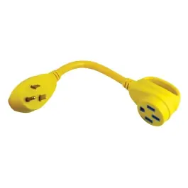 30 amp Male To 50 amp Female Straight Adapter | Park Power 3050ARV Certified
