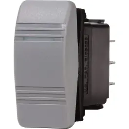 Time-Limited On-Off-On Water Resistant Gray Conura Switch | Blue Sea 8221