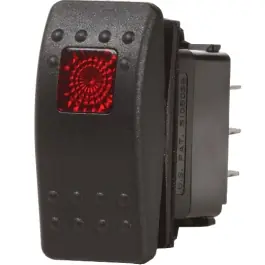 OFF-ON Black Contura II Switch LED DPST Sale