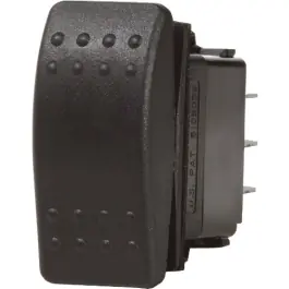 Deal OFF-(ON) Black Contura II Switch DPST