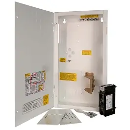 White alum with 125a/125VDC breaker with Professional Grade