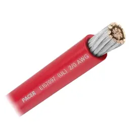 Trending 2/0 AWG Red - 250 foot | Pacer Marine WUL2/0RD-250
