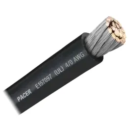 4/0 AWG Black - 100 foot | Pacer Marine WUL4/0BK-100 Special Discount