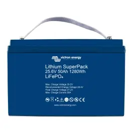 Lithium SuperPack 25.6V/50Ah (M8) | Victron Energy BAT524050705 Popular