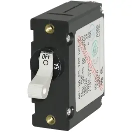 Viral A-Series White Toggle Circuit Breaker - Single Pole 8A