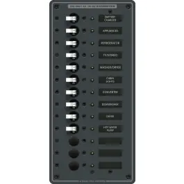 230VAC 13-Position Vertical Voltmeter Panel | Blue Sea 8580 Buy Online