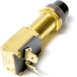 Momentary On-Off SPST Brass Push Button Switch | Sierra MP39340 Next Day Delivery