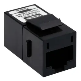 Popular CAT 5 inline Coupler Black