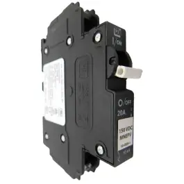 15 amp Din Rail Mount Breaker, 300 VDC | Midnite Solar MNEPV15-300-1PP Price Drop