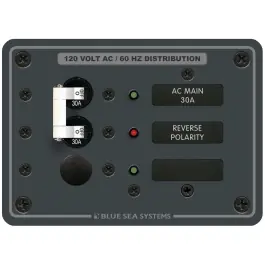 Instant Buy 1 Position A-Series AC Main Breaker Panel, 120 volt | Blue Sea 8029
