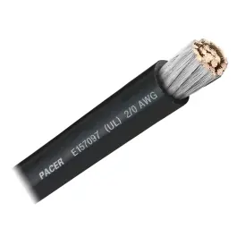 One Day Deal 2/0 AWG Black - 250 foot | Pacer Marine WUL2/0BK-250
