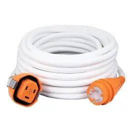 Big Sale 30 Amp 125 Volt 50-Foot White Cordset | SmartPlug C30503