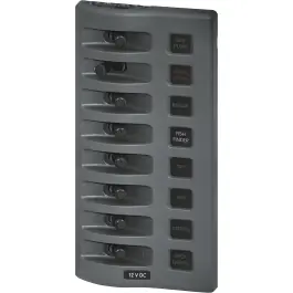 Fast Shipping 8 Position WeatherDeck 12 volts DC Waterproof Fuse Panel | Blue Sea 4308