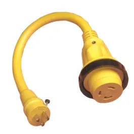 30 amp Female to 15 amp Male Shore Power Adapter | Marinco 104SPP Authentic