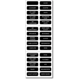 Basic AC Panel Label Set - 30 Labels Special Offer