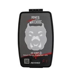 50 amp Hard Wired Portable Bluetooth Surge Protector with Auto Shutoff | Hughes Autoformers PWD50-EPO-H Certified