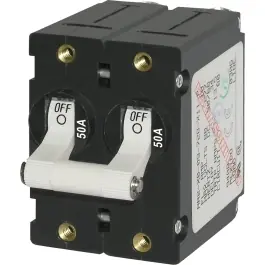 Worldwide Shipping A-Series Toggle Circuit Breaker, 50 amp | Blue Sea 7242