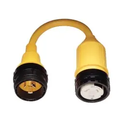 Pigtail Power Adapter, 30 Amp Male to 50 Amp 125/250 Volt Female | Marinco 117A Authentic